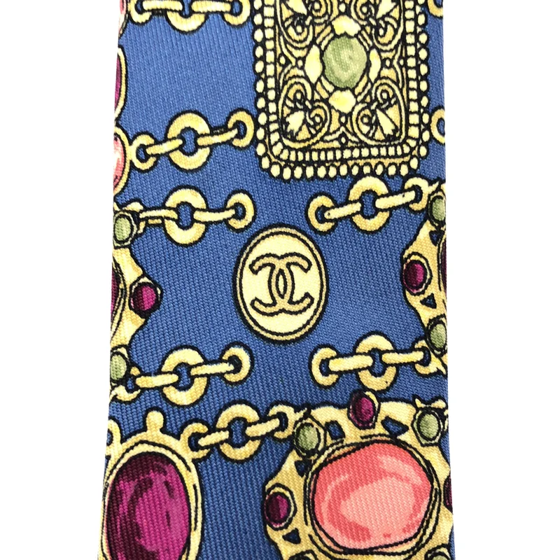 CHANEL / シャネル | シルク 総柄 ココマーク スーツ ネクタイ |