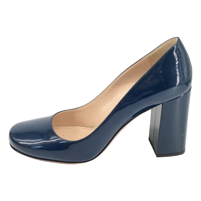 PRADA / プラダ | パテントレザー ポインテッドトゥ ハイヒール パンプス | 38 | レディース
