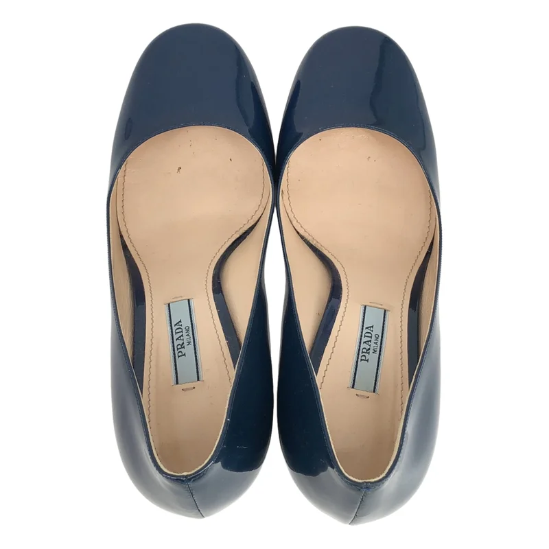 PRADA / プラダ | パテントレザー ポインテッドトゥ ハイヒール パンプス | 38 | レディース