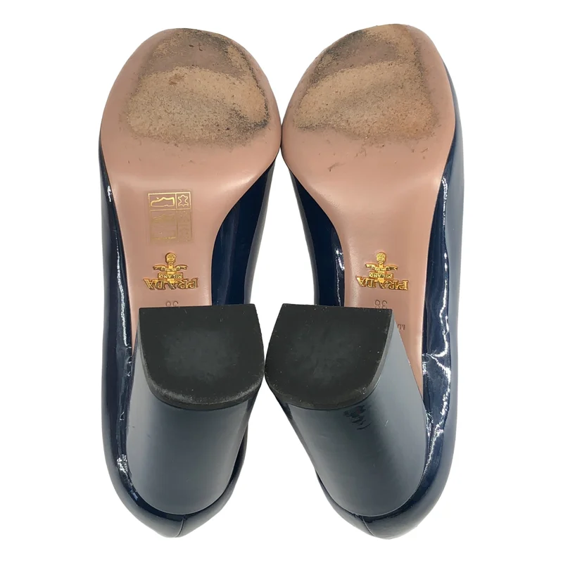 PRADA / プラダ | パテントレザー ポインテッドトゥ ハイヒール パンプス | 38 | レディース
