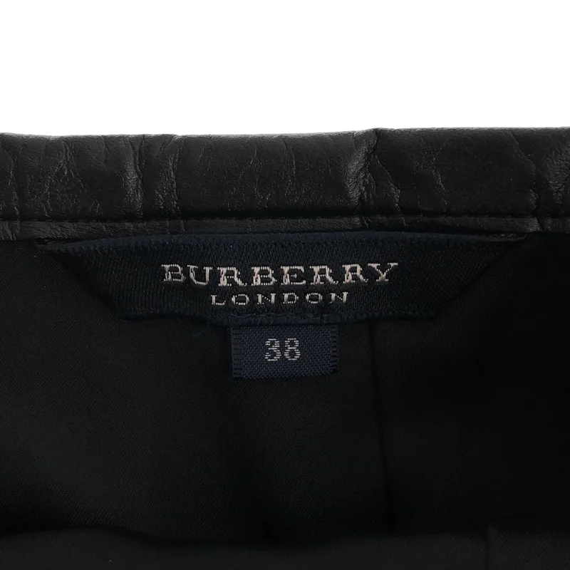 BURBERRY LONDON / バーバリーロンドン | レザーパイピング コーデュロイ タイトロングスカート | 38 | レディース