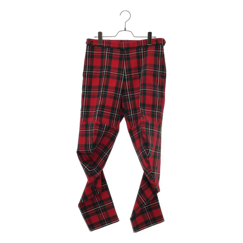 COMME des GARCONS / コムデギャルソン | 2010AW | ウール チェック 変形 パンツ | S | レディース