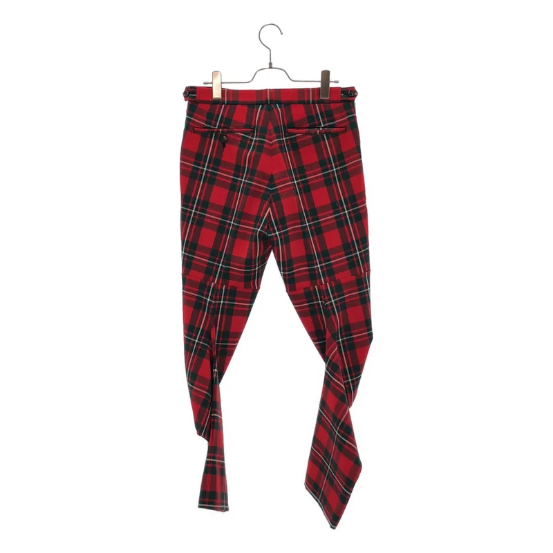 COMME des GARCONS / コムデギャルソン | 2010AW | ウール チェック 変形 パンツ | S | レディース