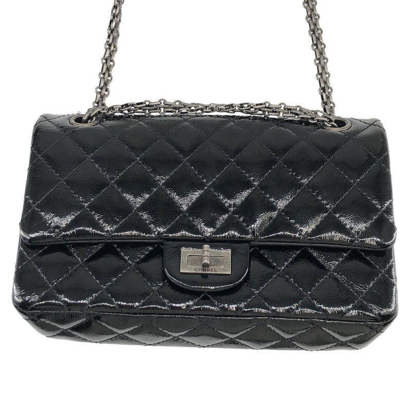 CHANEL / シャネル | 2.55 キルティング パテントレザー ショルダーバッグ |