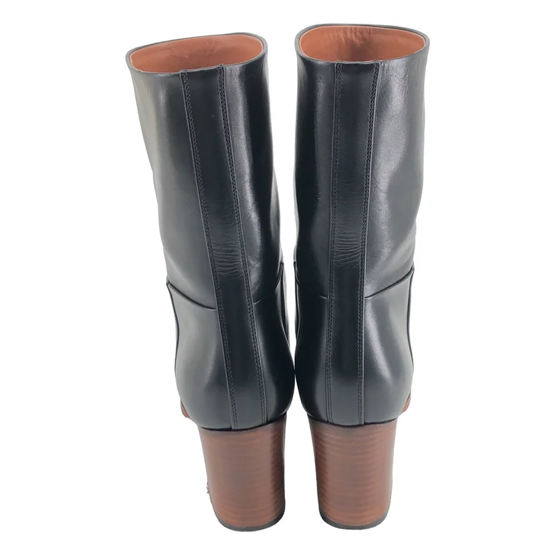 CELINE / セリーヌ | Mid Calf Boot ミッド カーフ ブーツ | 37.5 | レディース