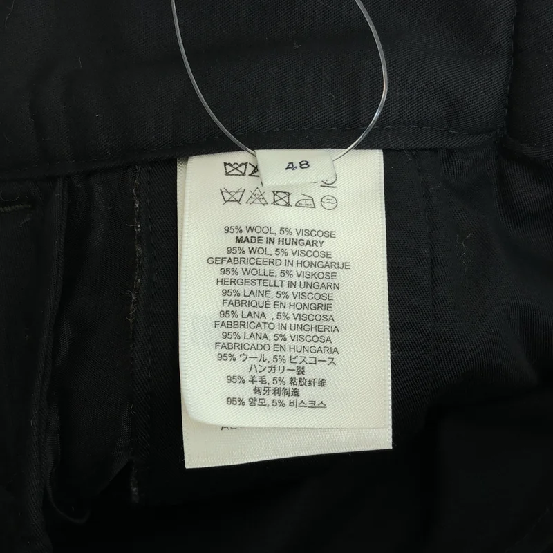 DRIES VAN NOTEN / ドリスヴァンノッテン | 2025AW | ツイード タック ワイド パンツ | 48 | メンズ