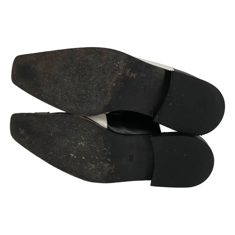 COMME des GARCONS / コムデギャルソン | チェッカーフラッグ柄 レザーシューズ | 23 | レディース
