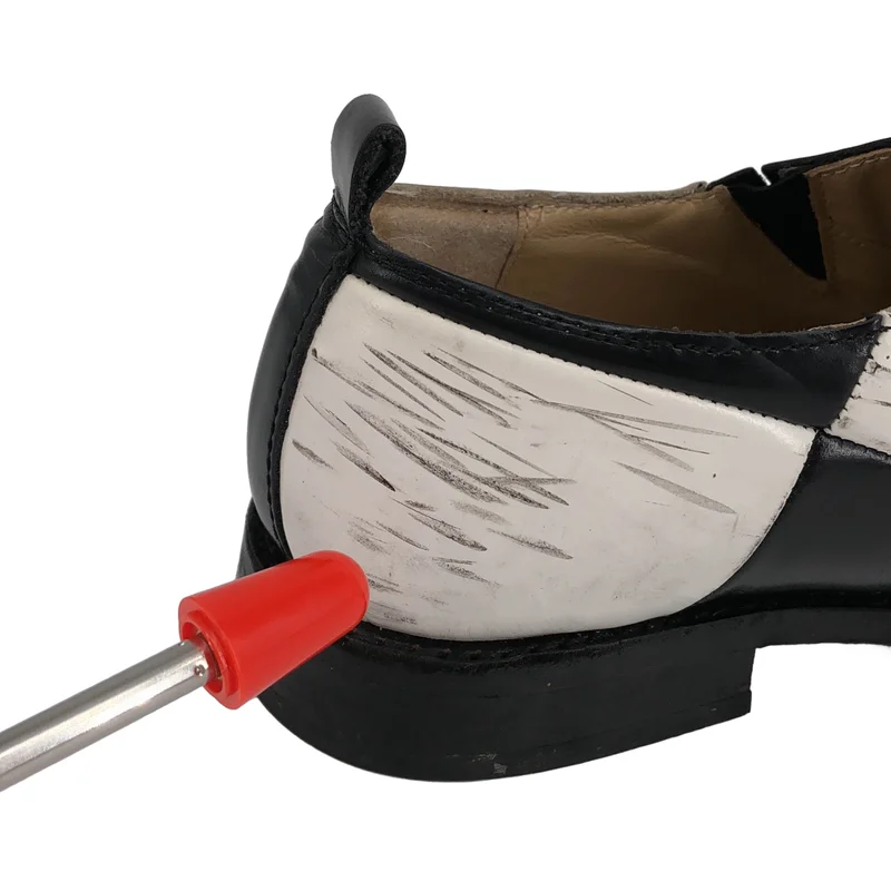 COMME des GARCONS / コムデギャルソン | チェッカーフラッグ柄 レザーシューズ | 23 | レディース