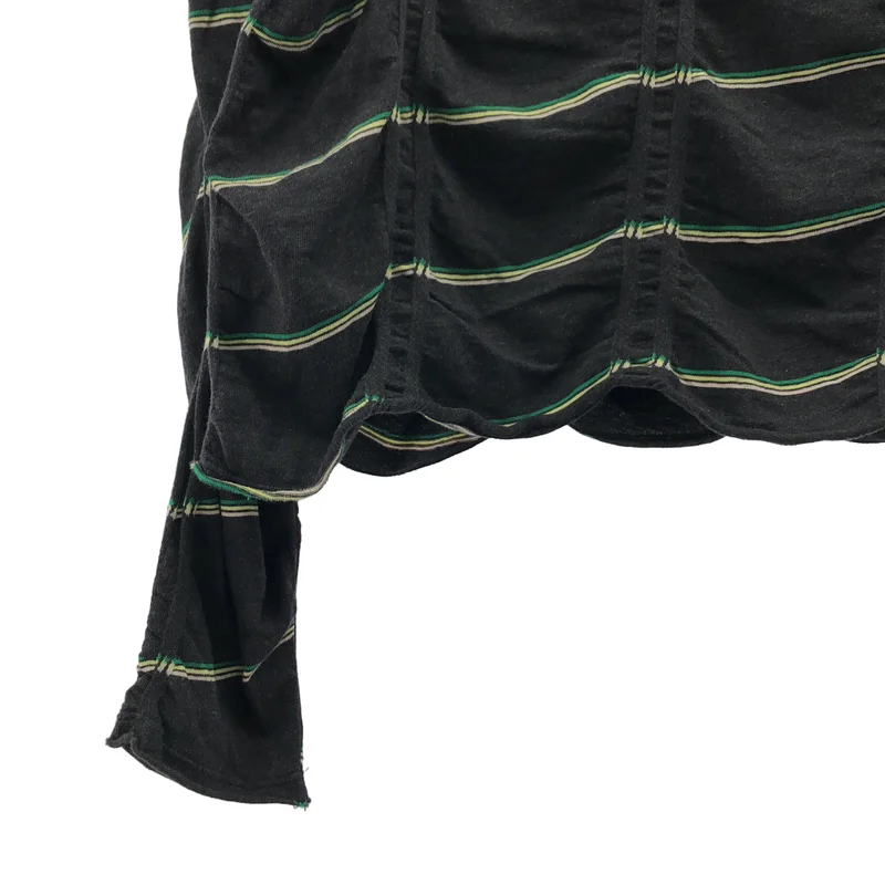 MEYAME / メヤメ | TUCKED JACQUARD BORDER PULLOVER ジャガード ボーダー カットソー | F | レディース