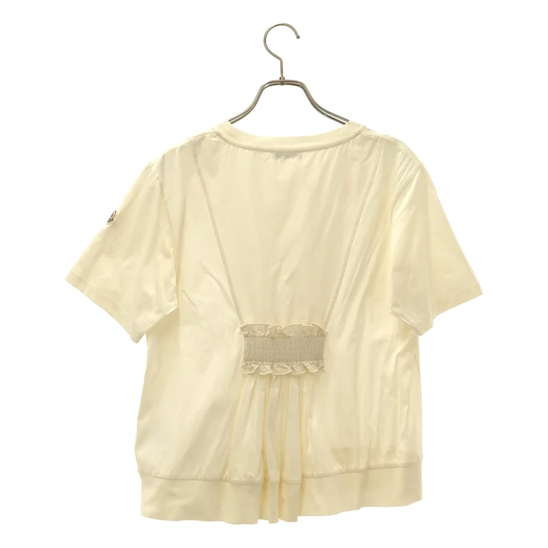 MONCLER / モンクレール | GIROCOLLO バックギャザー Tシャツ | XS | レディース