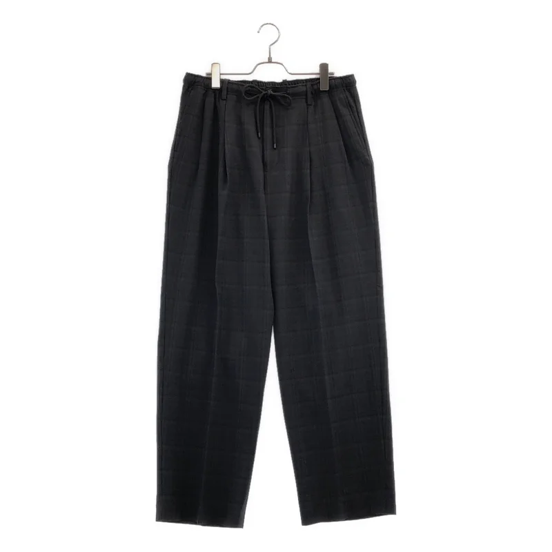 MARKAWARE / マーカウェア | 2024AW | ORGANIC WOOL CHECK DOUBLE PLEATED TROUSERS / オーガニックウール チェック 2タック ワイドイージートラウザー | 3 | メンズ