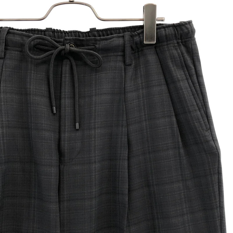 MARKAWARE / マーカウェア | 2024AW | ORGANIC WOOL CHECK DOUBLE PLEATED TROUSERS / オーガニックウール チェック 2タック ワイドイージートラウザー | 3 | メンズ