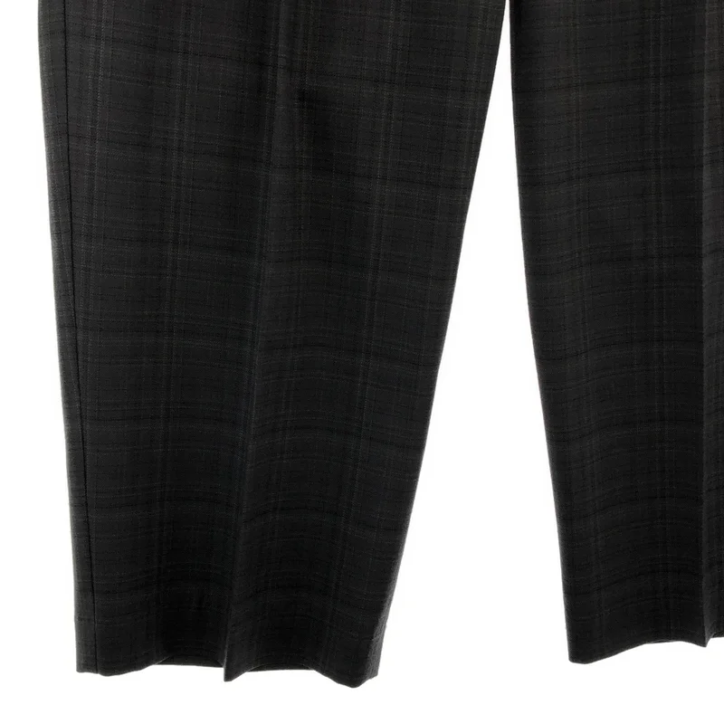 MARKAWARE / マーカウェア | 2024AW | ORGANIC WOOL CHECK DOUBLE PLEATED TROUSERS / オーガニックウール チェック 2タック ワイドイージートラウザー | 3 | メンズ