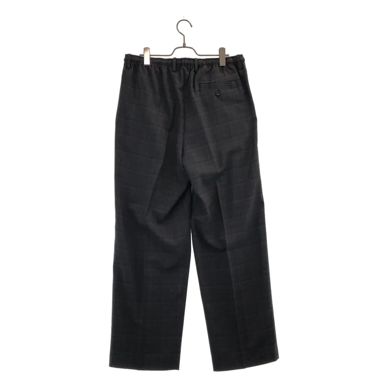 MARKAWARE / マーカウェア | 2024AW | ORGANIC WOOL CHECK DOUBLE PLEATED TROUSERS / オーガニックウール チェック 2タック ワイドイージートラウザー | 3 | メンズ