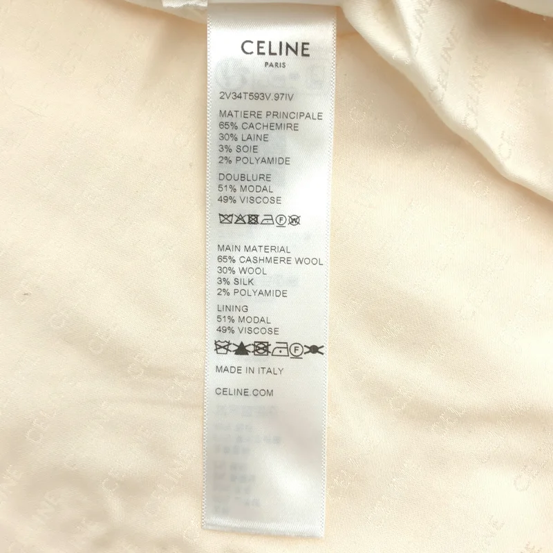 CELINE / セリーヌ | チェルシー ジャケット 2V34T593V.97IV | 34 | レディース