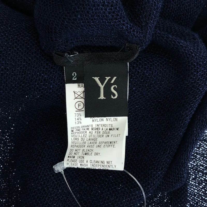 Y's / ワイズヨウジヤマモト | 2016SS | リネン ボタンレス フーデッドメッシュカーディガン | 2 | レディース