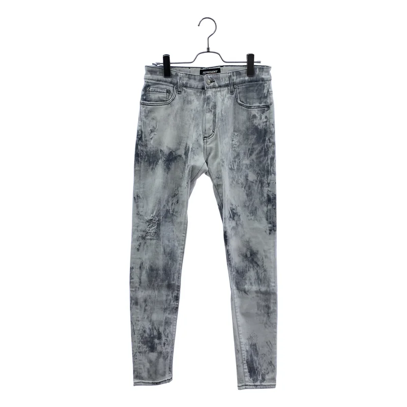 REPRESENT / リプレゼント | DISTRESSED DENIM / ダメージ加工 デニムパンツ | 32 | メンズ