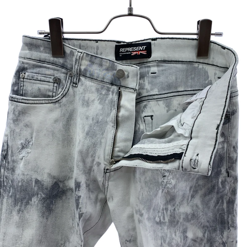 REPRESENT / リプレゼント | DISTRESSED DENIM / ダメージ加工 デニムパンツ | 32 | メンズ