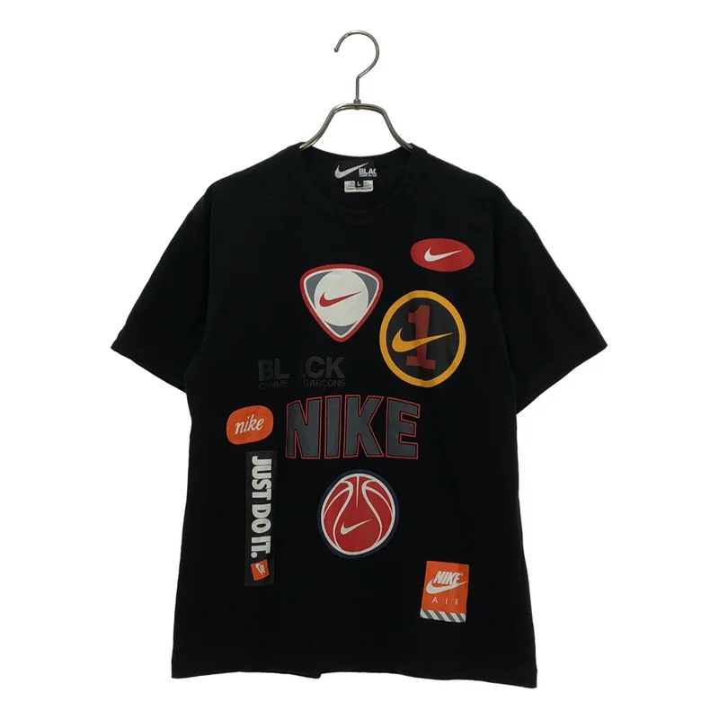 BLACK COMME des GARCONS / ブラックコムデギャルソン | 2024SS | × NIKE / ロゴプリント Tシャツ | L | メンズ