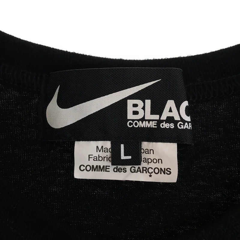 BLACK COMME des GARCONS / ブラックコムデギャルソン | 2024SS | × NIKE / ロゴプリント Tシャツ | L | メンズ