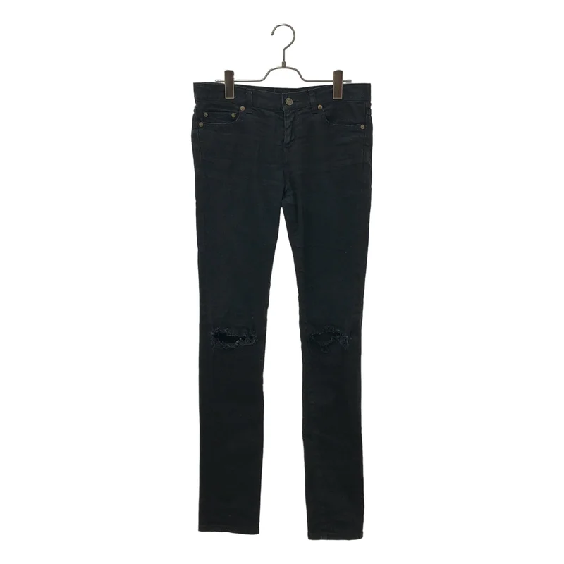 SAINT LAURENT PARIS / サンローランパリ | クラッシュ加工 デニムパンツ | 28 | レディース