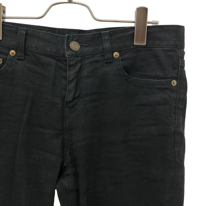 SAINT LAURENT PARIS / サンローランパリ | クラッシュ加工 デニムパンツ | 28 | レディース