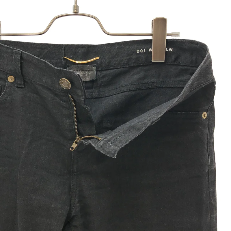 SAINT LAURENT PARIS / サンローランパリ | クラッシュ加工 デニムパンツ | 28 | レディース