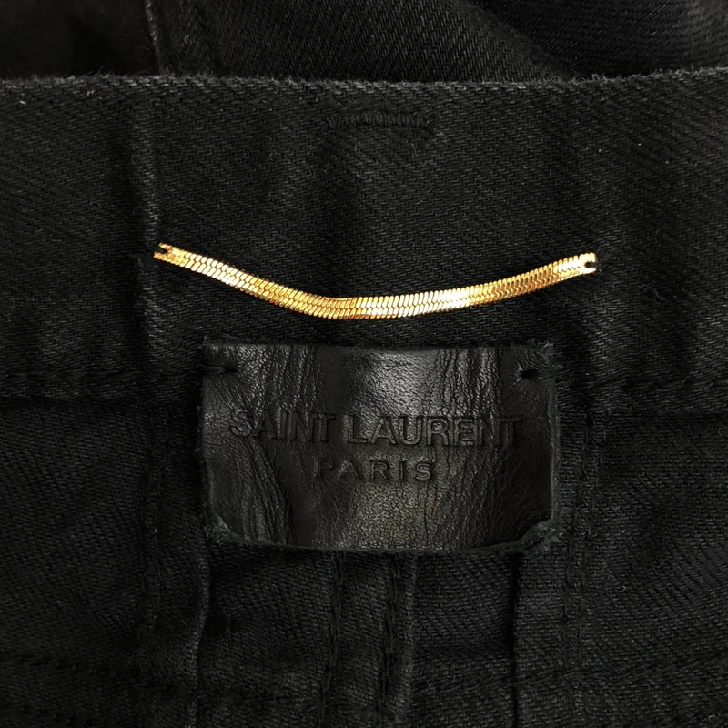 SAINT LAURENT PARIS / サンローランパリ | クラッシュ加工 デニムパンツ | 28 | レディース