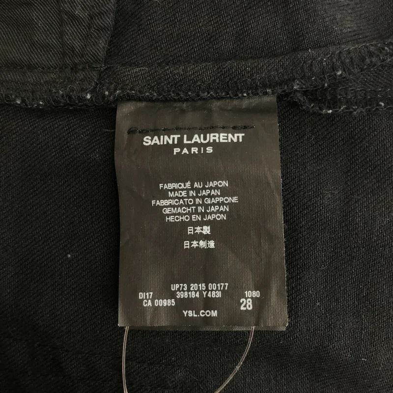 SAINT LAURENT PARIS / サンローランパリ | クラッシュ加工 デニムパンツ | 28 | レディース