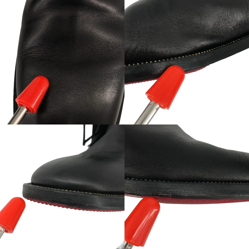 Christian Louboutin / クリスチャンルブタン | レザー フリンジ サイドジップブーツ | 43 | メンズ