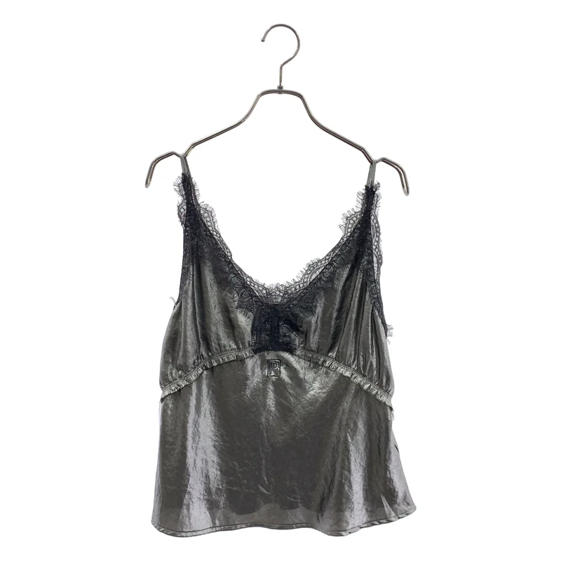PRANK PROJECT / プランクプロジェクト | Metallic Lace Camisole レース キャミソール トップス | F | レディース