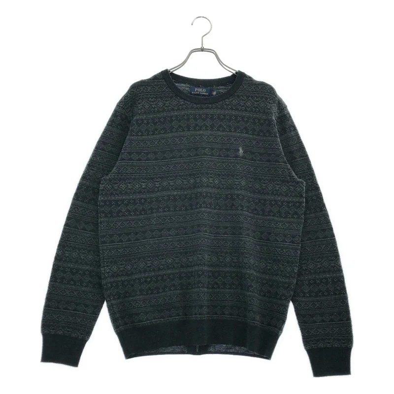 POLO RALPH LAUREN / ポロラルフローレン | メリノウール フェアアイル ロゴ刺しゅう クルーネックニット | S | メンズ