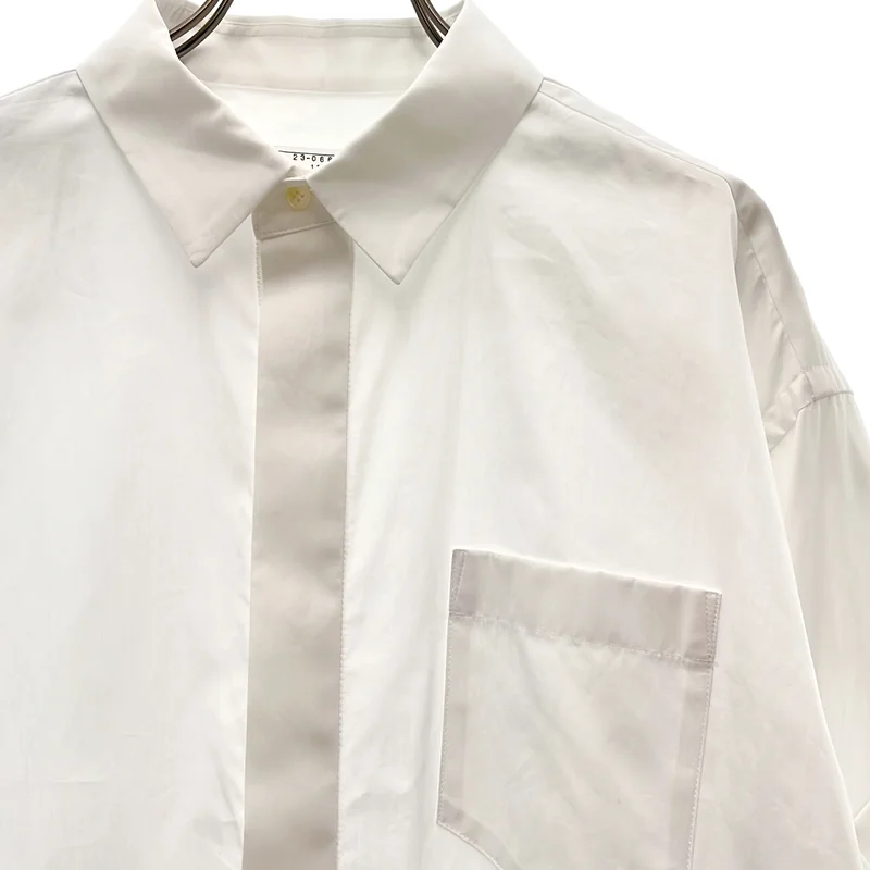 sacai / サカイ | 2023SS | Thomas Mason Cotton Poplin Dress 変形 シャツワンピース | 3 | レディース