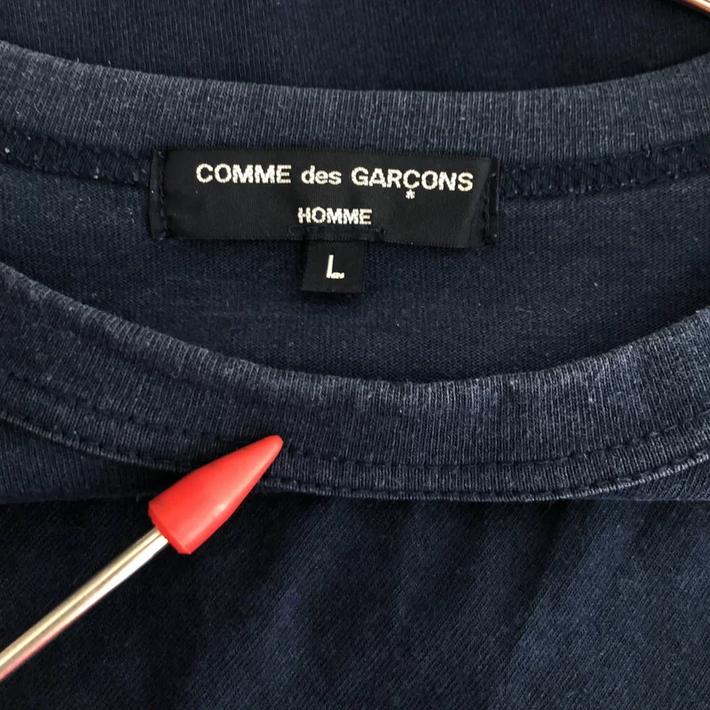COMME des GARCONS HOMME / コムデギャルソンオム | 2019SS | コットン 切り替え クルーネックTシャツ | L | メンズ