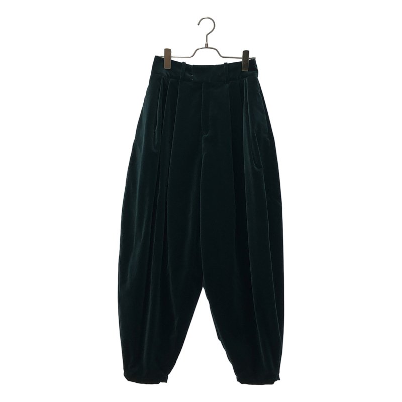 TENNE HANDCRAFTED MODERN / テンハンドクラフテッドモダン | ベルベット 3タック バルーンパンツ | 2 | レディース