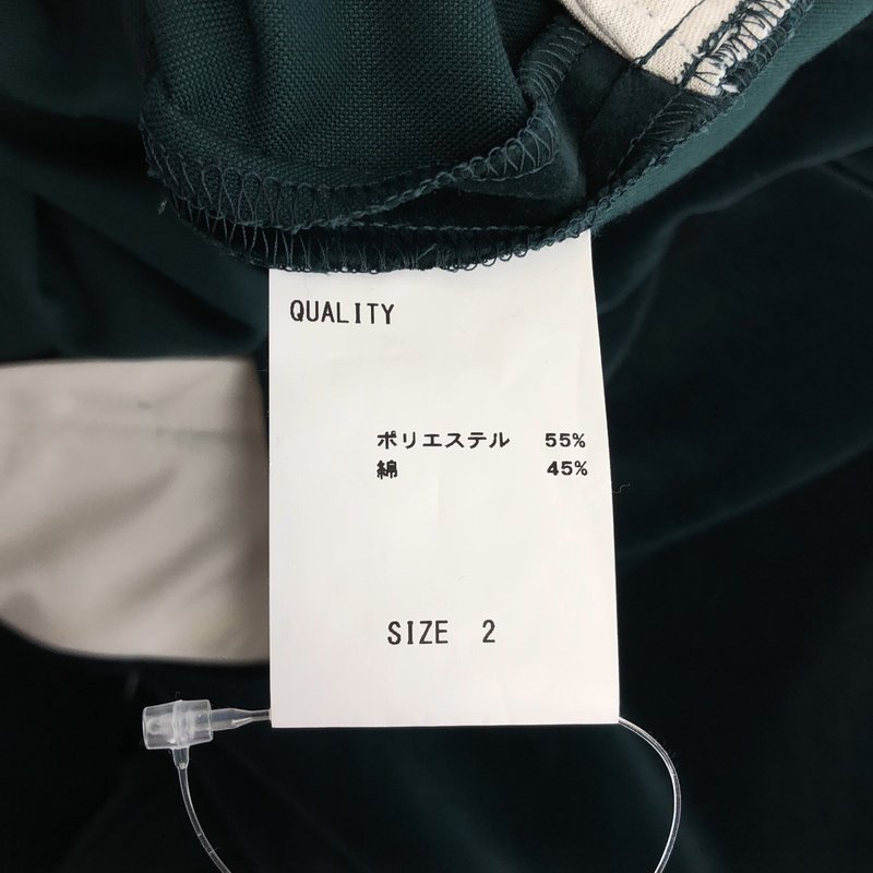 TENNE HANDCRAFTED MODERN / テンハンドクラフテッドモダン | ベルベット 3タック バルーンパンツ | 2 | レディース