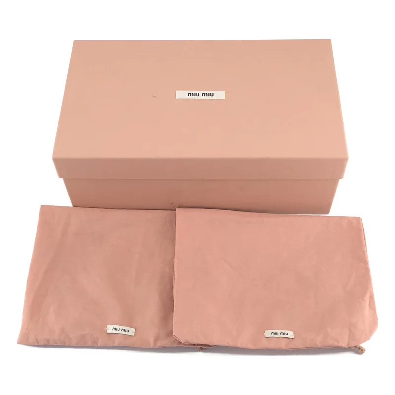 miu miu / ミュウミュウ | ルーシュ ナッパレザー バレエシューズ | 36 1/2 | レディース
