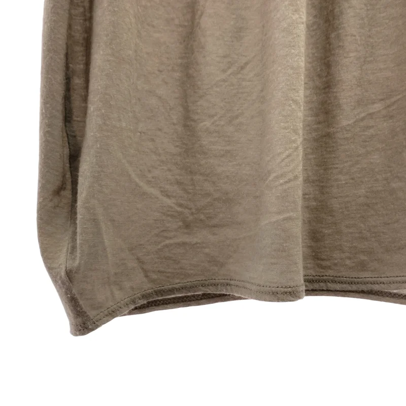 HELMUT LANG / ヘルムートラング | レザー切替 ノースリーブ トップス | S | レディース
