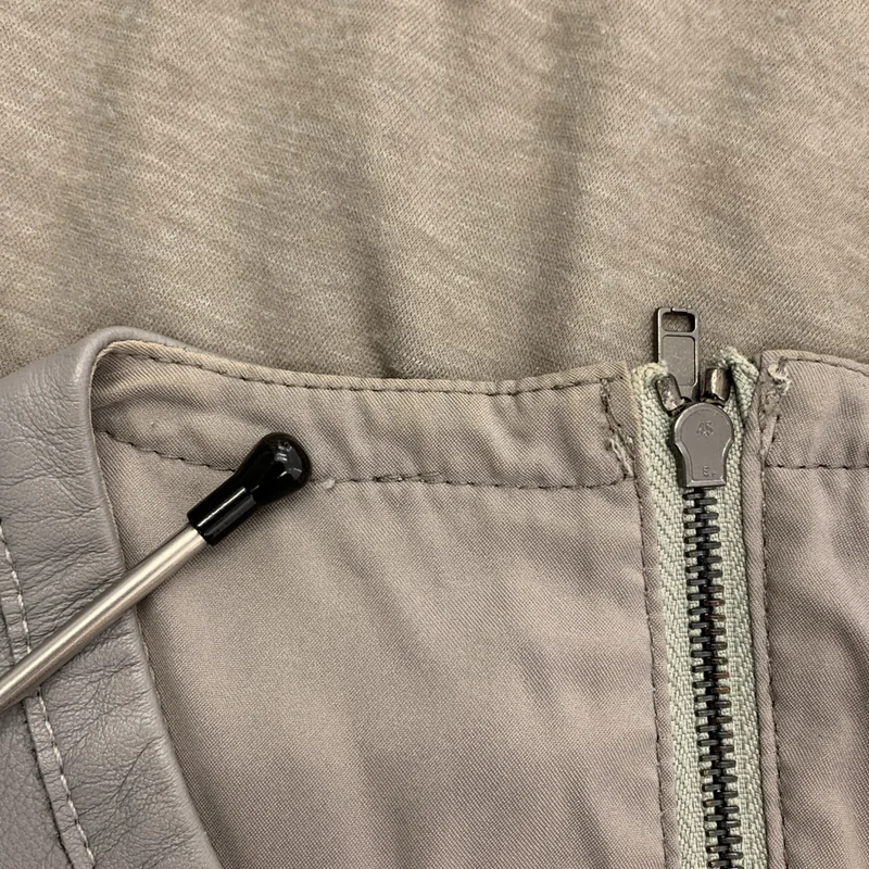 HELMUT LANG / ヘルムートラング | レザー切替 ノースリーブ トップス | S | レディース