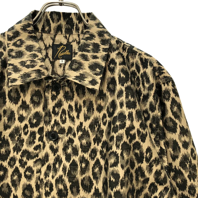 Needles / ニードルス | L/S Cabana Shirt - PE/C/N Leopard Jq. カバナシャツ | S | メンズ