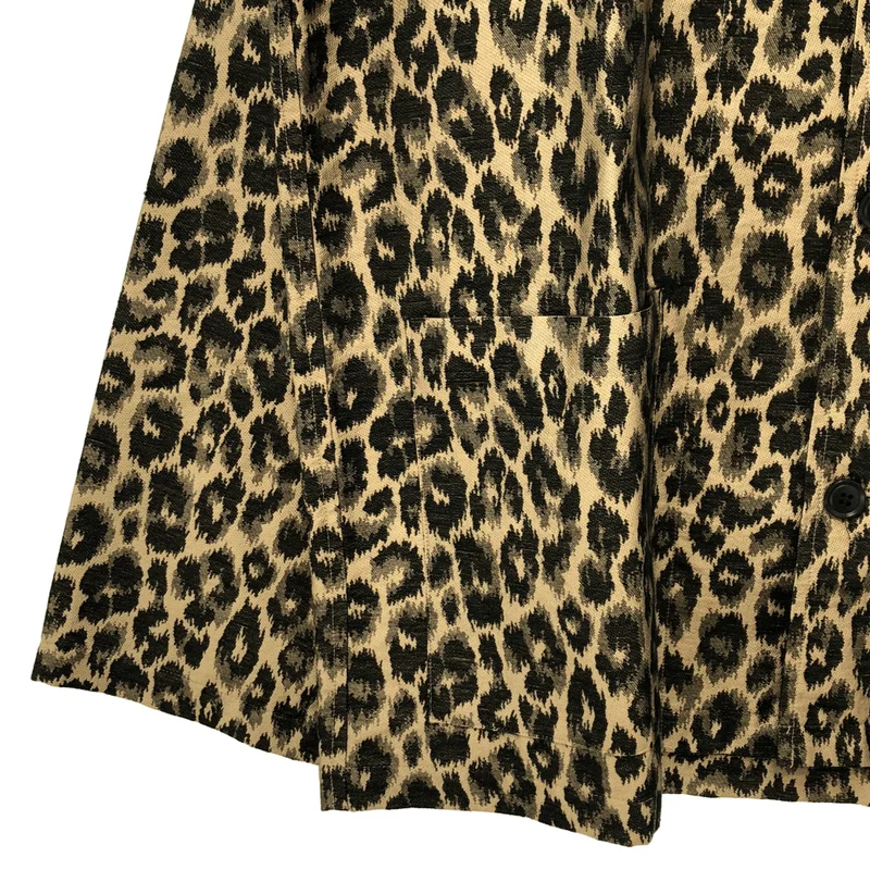 Needles / ニードルス | L/S Cabana Shirt - PE/C/N Leopard Jq. カバナシャツ | S | メンズ