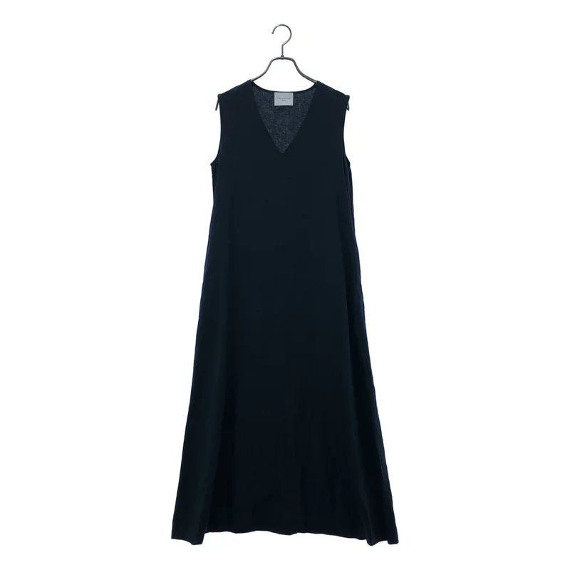 Herlipto / ハーリップトゥ | Marylebone / メリルボーン / リネン Vネック ノースリーブワンピース | M | レディース