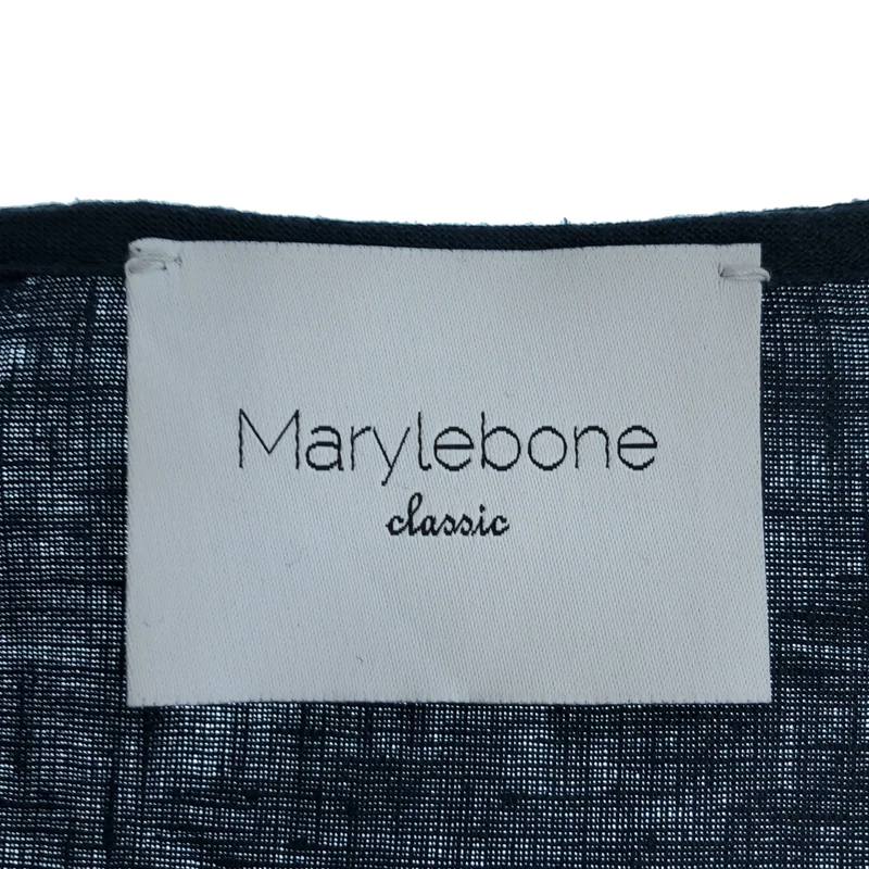 Herlipto / ハーリップトゥ | Marylebone / メリルボーン / リネン Vネック ノースリーブワンピース | M | レディース