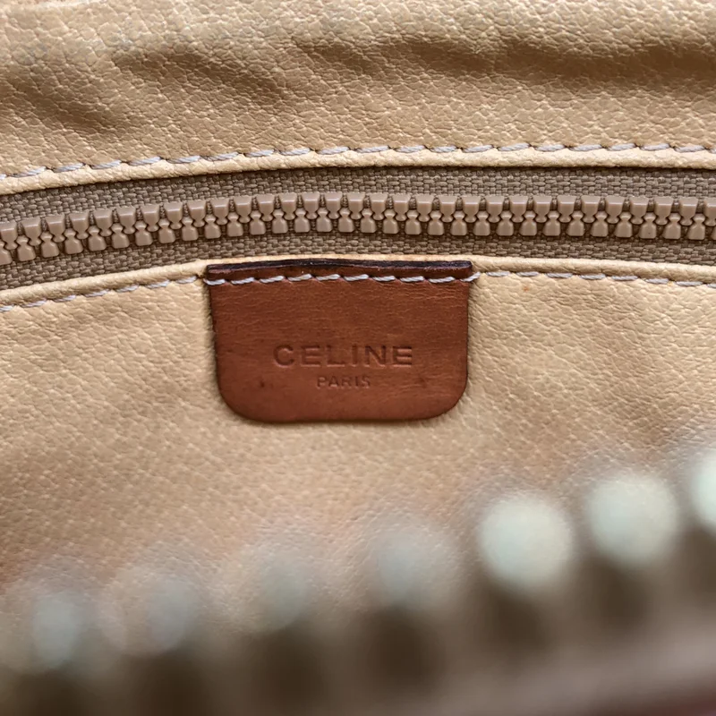 CELINE / セリーヌ | マカダム 総柄 レザー セカンドバッグ |