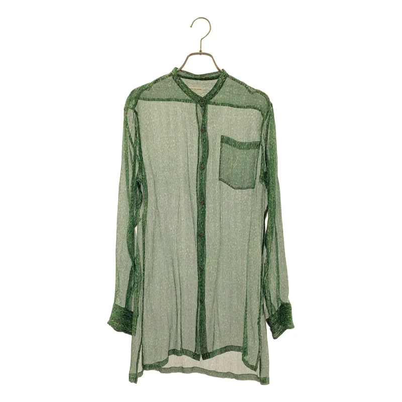 DRIES VAN NOTEN / ドリスヴァンノッテン | シルク ストライプ レオパード ブラウス | 34 | レディース