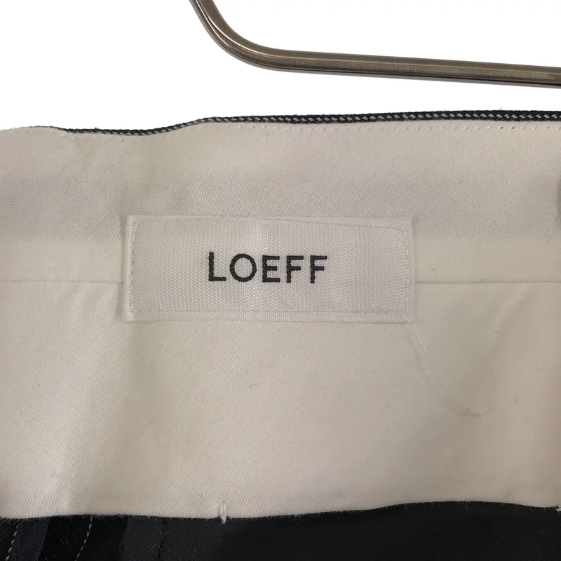 LOEFF / ロエフ | ウール ストライプ テーパードスラックス | 2 | メンズ