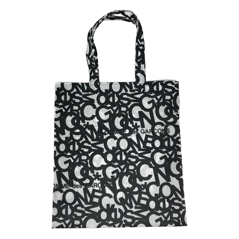 COMME des GARCONS / コムデギャルソン | ナイロン ロゴ 総柄 双子トートバッグ |