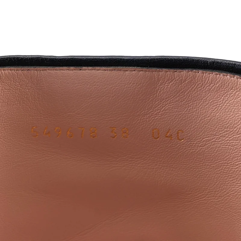 GUCCI / グッチ | タイガーヘッド ラウンドトゥ レザー ロングブーツ | 38 | レディース