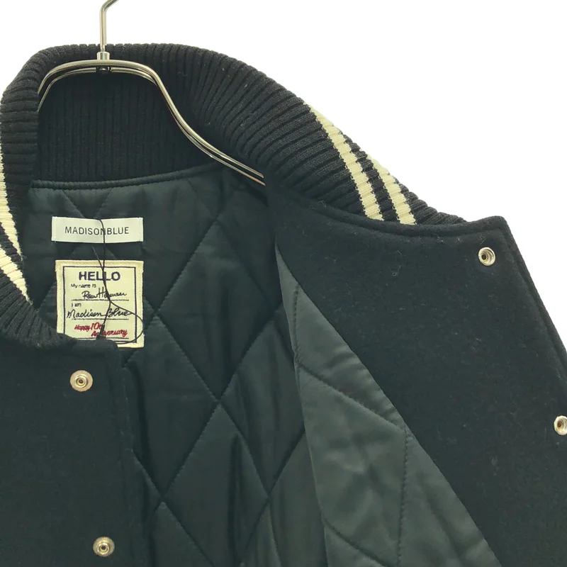 MADISON BLUE / マディソンブルー | Ron Herman別注 レザー切替ウールスタジャン ジャケット | S | メンズ