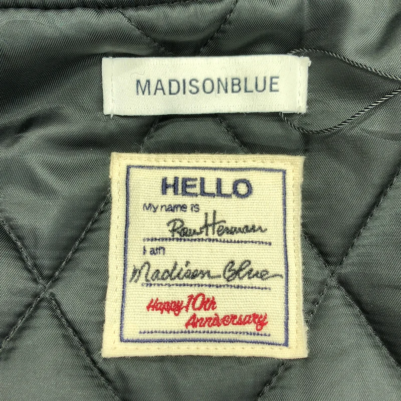 MADISON BLUE / マディソンブルー | Ron Herman別注 レザー切替ウールスタジャン ジャケット | S | メンズ